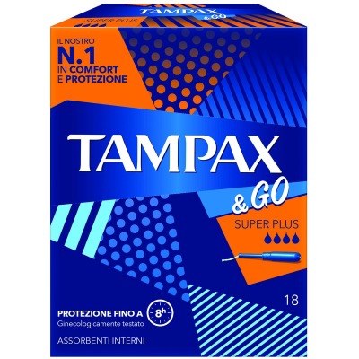 TAMPAX&GO Super Plus 18pz