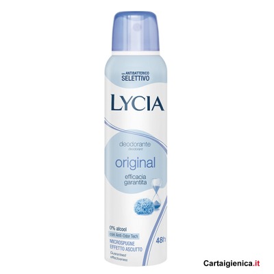 Lycia Deodorante Antiodorante Original Spray 150 Ml