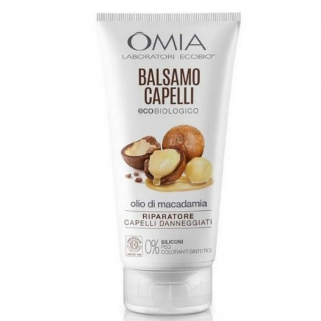 Balsamo Eco biologico Olio di Macadamia Capelli Danneg.180 Ml