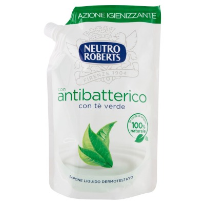 Neutro Roberts con antibatterico con tè verde Sapone Liquido Dermotestato 400 ml