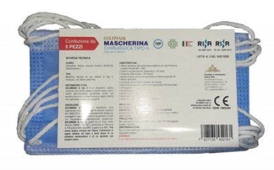 MASCHERINA CHIRURGICA X 5 PZ