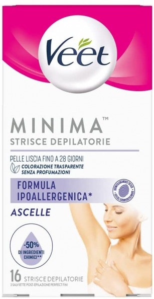 Veet Strisce Ipoallergeniche Ascelle 16 Pezzi