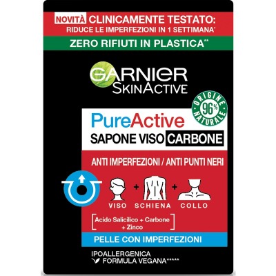 Skin Active Skin Pure Sapone Carbone pelle con imperfezioni 100 Gr.