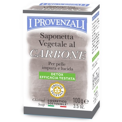 Saponetta Vegetale Carbone Detox 100 Gr.