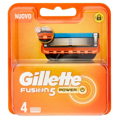 Fusion5 Power per Rasoio a 5 Lame confezione da 4 Lamette