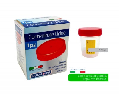 Contenitore sterile urine 120ml