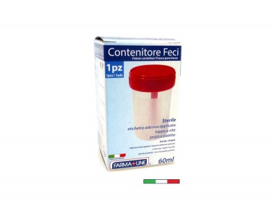 Contenitore sterile feci 60ml