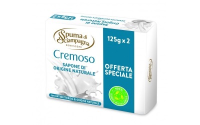 Sapone solido Cremoso Origine Naturale 125 Gr. X2