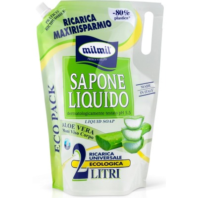 Sapone Liquido Busta Ricarica Aloe 2 Lt