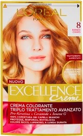 Excellence Creme Crema Colorante 8 Biondo Chiaro