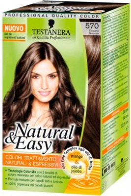 Tinta Per Capelli Colorazione Permanente Natural & Easy N 570 Castano Naturale