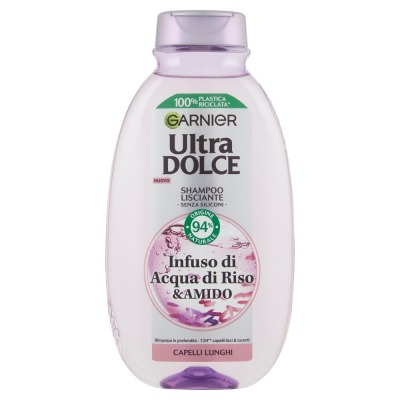 Ultra Dolce Infuso di Acqua di Riso & Amido, Shampoo Lisciante 250 ml
