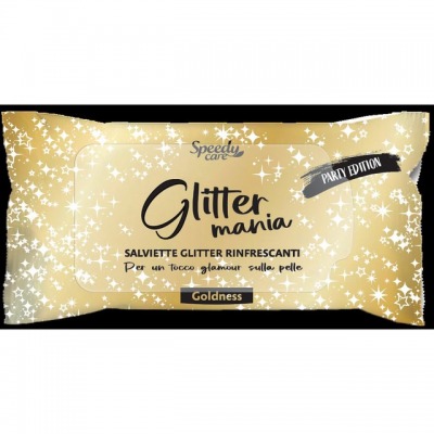 Glittermania Salviette Glitter Rinfrescanti Goldness