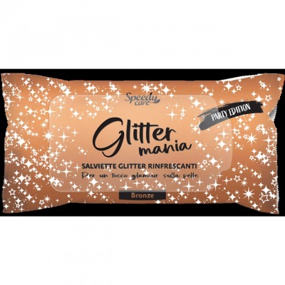 Glittermania Salviette Glitter Rinfrescanti Bronze