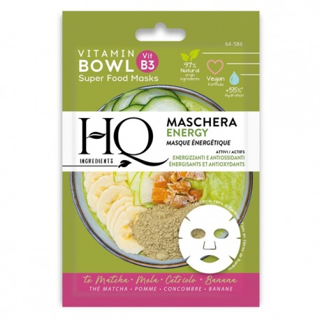 Maschera Viso In Tessuto Bowl Energy Energizzante E Antiossidante