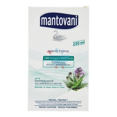 Mantovani Igiene Intima pH 4 Rinfrescante con antibatterico naturale 250 ml