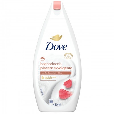 Dove Bagnodoccia Piacere Avvolgente Con Olio Di Mandorle E Ibisco 450 ML