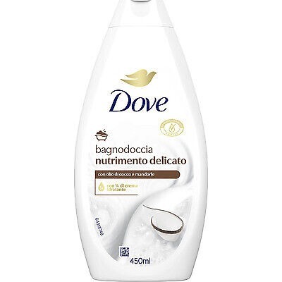 Dove Bagnodoccia Nutrimento Delicato Con Olio Di Cocco E Mandorle 450 ML