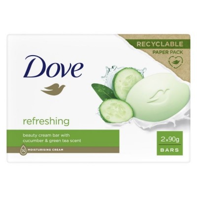 Dove Saponetta Cremosa Refreshing 2 Pezzi X 90g