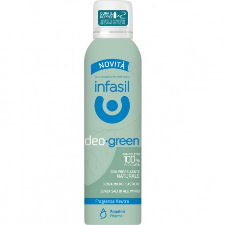 Infasil Green Deodorante Spray Fragranza Neutra 125 ML