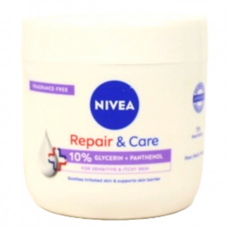 Nivea Body Crema Rapair & Care 72h Vaso 400 Ml