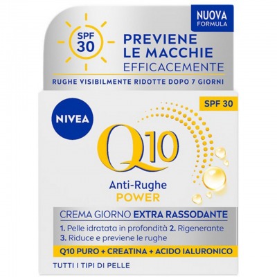 Nivea Viso Q10 Power Crema Anti-Rughe Giorno Extra Rassodante Spf30 Per Tutti I Tipi Di Pelle 50 Ml