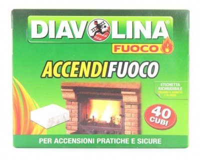 Cubi accendifuoco DIAVOLINA conf. cubi 40