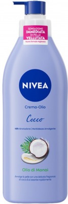 Nivea Body Crema Olio Pump Cocco E Olio Di Monoi 400 Ml