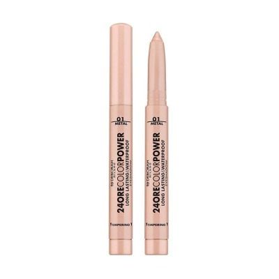 24ore Color Power Long Lasting & Waterproof Eyeshadow Deb eyeshadow stick 24h 01 champagne metal