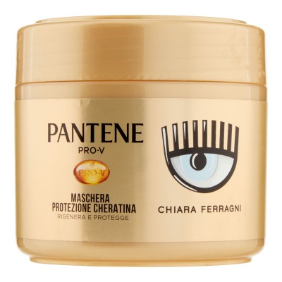 Pantene By Chiara Ferragni Maschera Capelli Pro-v Protezione Cheratina Rigenera E Protegge 300 ml