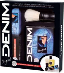 Cofanetto Denim Original - After Shave 100 ml + Shaving Cream 100 ml + Pennello con Manico Nero